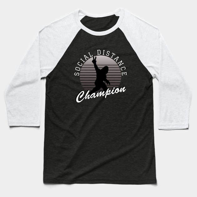 Social distance champion Baseball T-Shirt by kirkomed